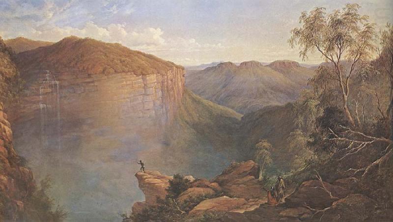 JH Carse THe Weatherboard Falls,Blue Mountains china oil painting image
